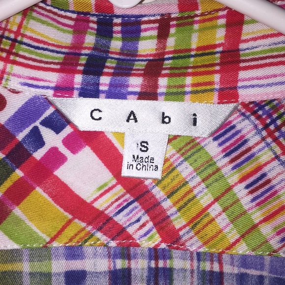 CAbi Cirque Button Down Shirt Colorful Blouse - Picture 4 of 7